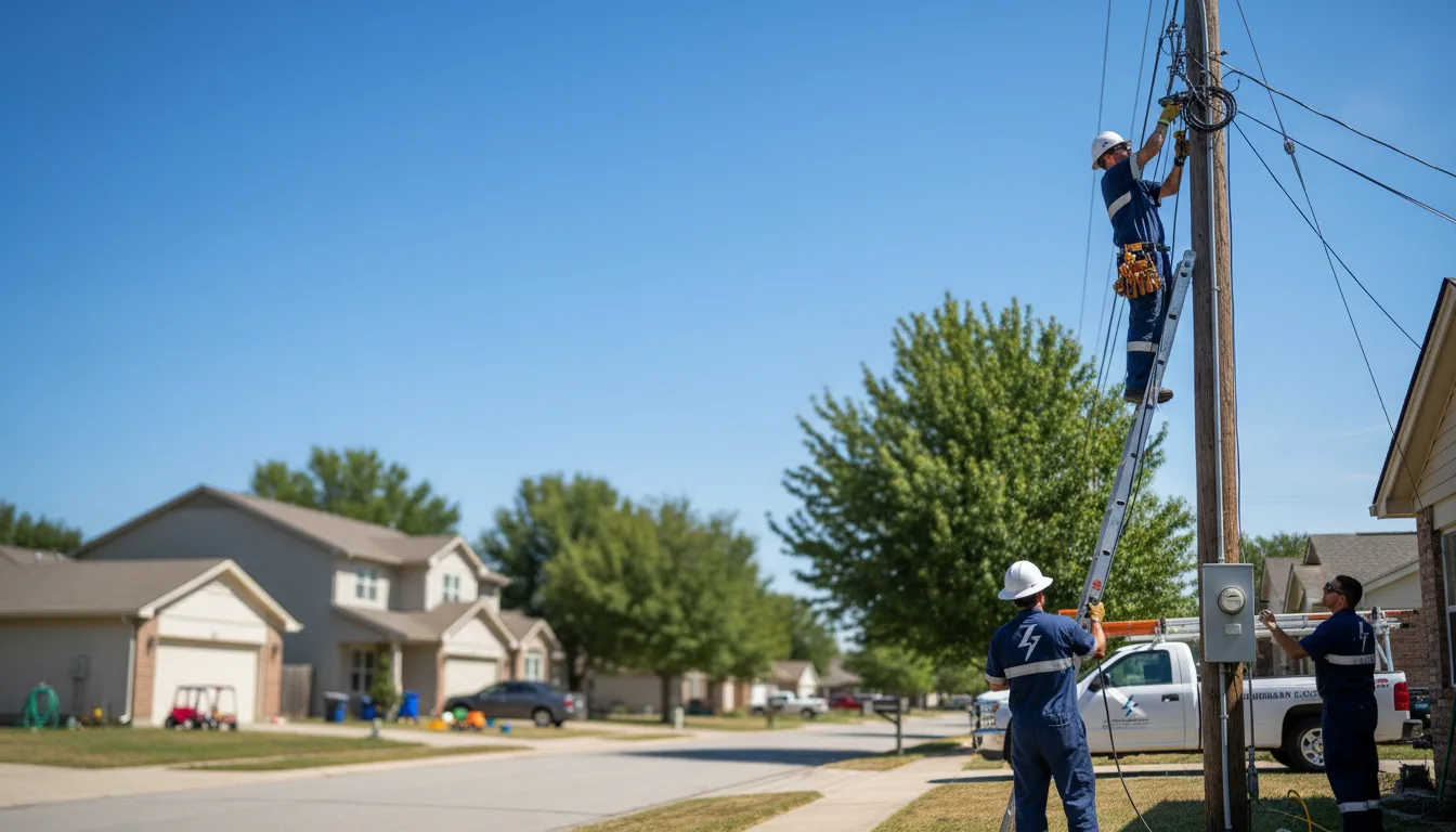 Residential electrician providing installation services in Stoneham, ME